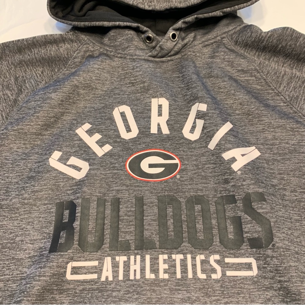 Fanatics NCAA Georgia Bulldogs Gray Hoodie Sweatshirt Men’s Large |D131 - Picture 4 of 9